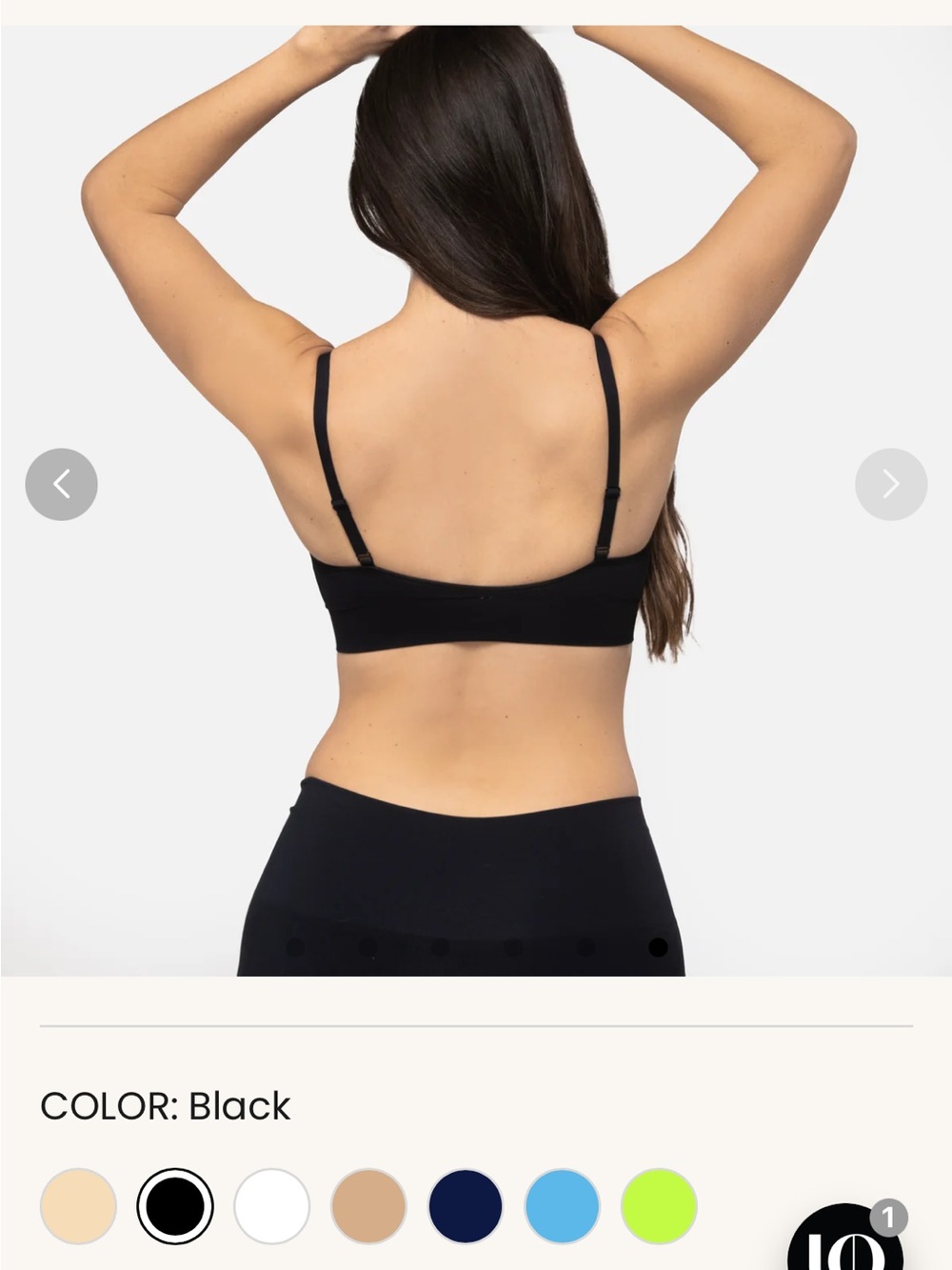 Underoutfit Seamless Black Wireless Bralette Size XL - Picture 6 of 6